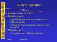 Todays Schedule