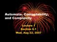 Automata, Computability, and Complexity