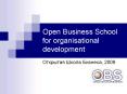 Open Business School for organisational development