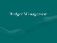 Budget Management