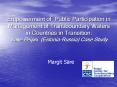 Empowerment of Public Participation in Management of Transboundary Waters in Countries in Transition