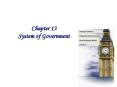 Chapter 13 System of Government