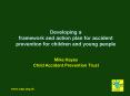 Developing a framework and action plan for accident prevention for children and young people