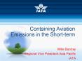 Containing Aviation Emissions in the Shortterm