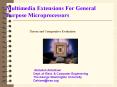 Multimedia Extensions For General