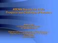 ASEAN Beyond the Crisis: Prospects and Challenges of Recovery Aladdin D' Rillo Head, Finance Integra