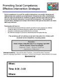 Promoting Social Competence: Effective Intervention Strategies
