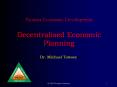 Proutist Economic Development Decentralised Economic Planning