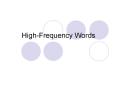HighFrequency Words