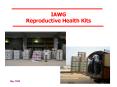 IAWG Reproductive Health Kits