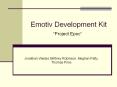 Emotiv Development Kit Project Epoc