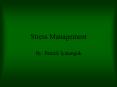 Stress Management