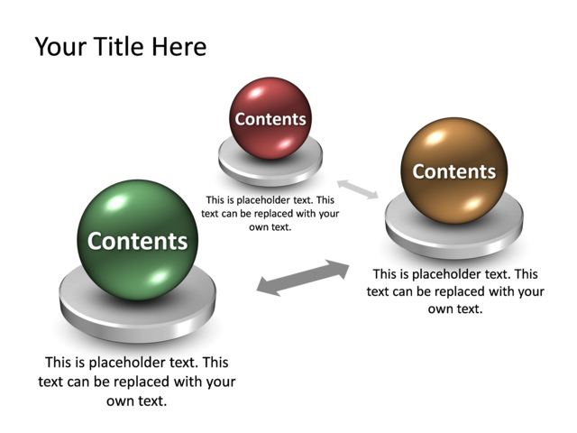 PowerPoint Slide - 3d-sphere-diagram-3d-multicolor-3-spheres-tg-95