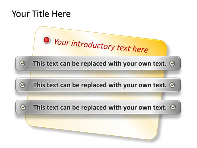 PowerPoint Slide - agenda-diagram-yellow-3-boxes-tg-585