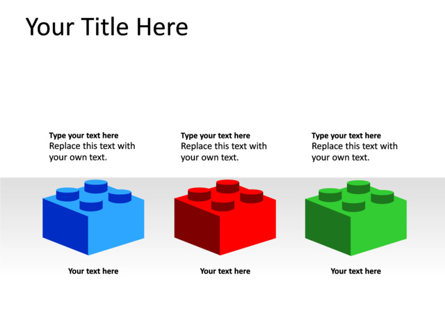 PowerPoint Slide - blocks-diagram-multicolor-3-blocks-pl-142