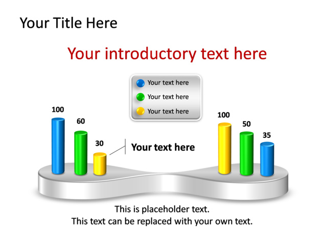 PowerPoint Slide - chart-clustered-column-3d-multicolor-3-charts-tg-282