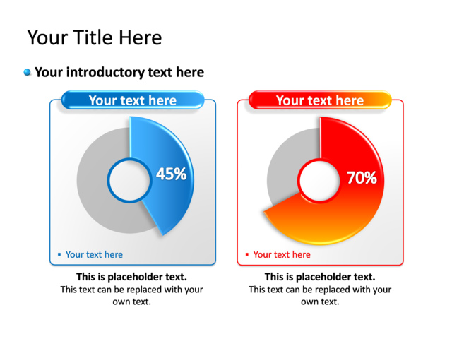 PowerPoint Slide - chart-doughnut-3d-blue-2-charts-tg-168