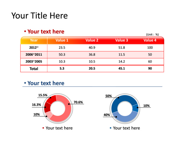PowerPoint Slide - chart-doughnut-3d-blue-data-driven-tg-160