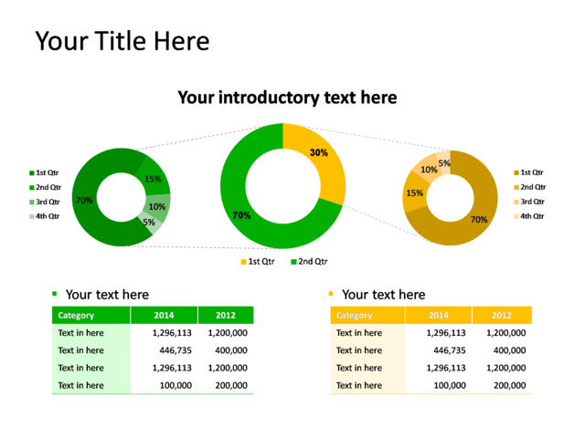 PowerPoint Slide - chart-doughnut-green-data-driven-tg-365