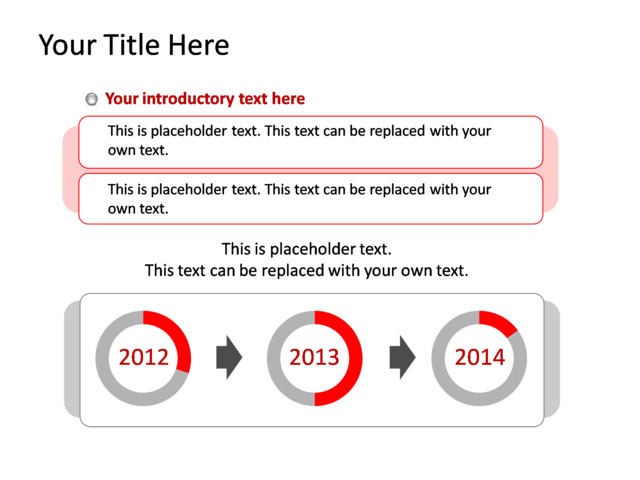 PowerPoint Slide - chart-doughnut-red-data-driven-tg-366
