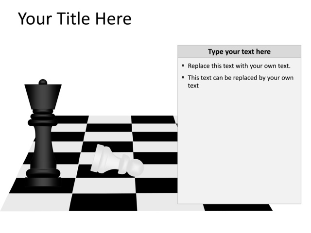 PowerPoint Slide - chess-diagram-multicolor-1-textbox-pl-160