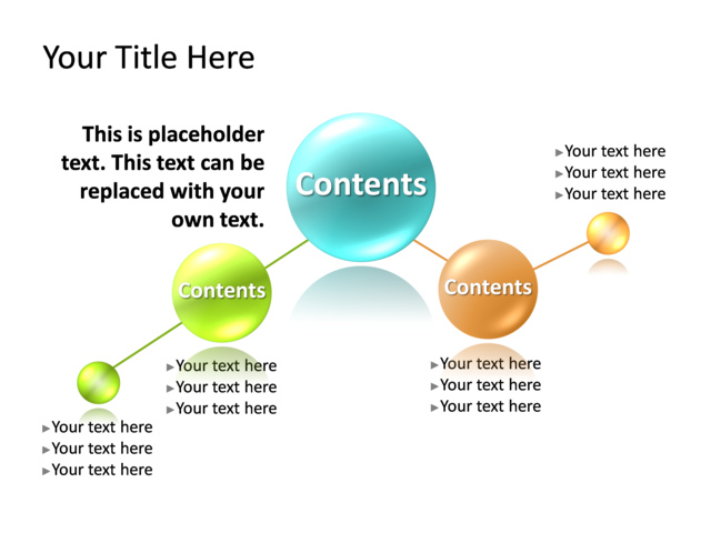 PowerPoint Slide - circle-diagram-3d-multicolor-5-circles-tg-33