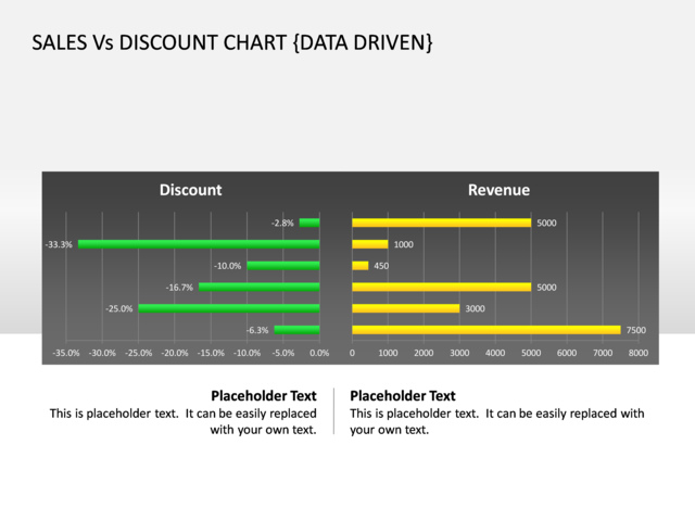 PowerPoint Slide - comparison-chart-3d-green-cg-42