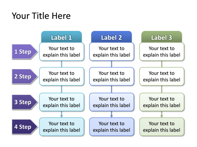 PowerPoint Slide - comparison-diagram-multicolor-3-sectors-tg-53