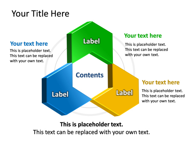 PowerPoint Slide - diagram-arrow-3d-multicolor-3-chevron-tg-251
