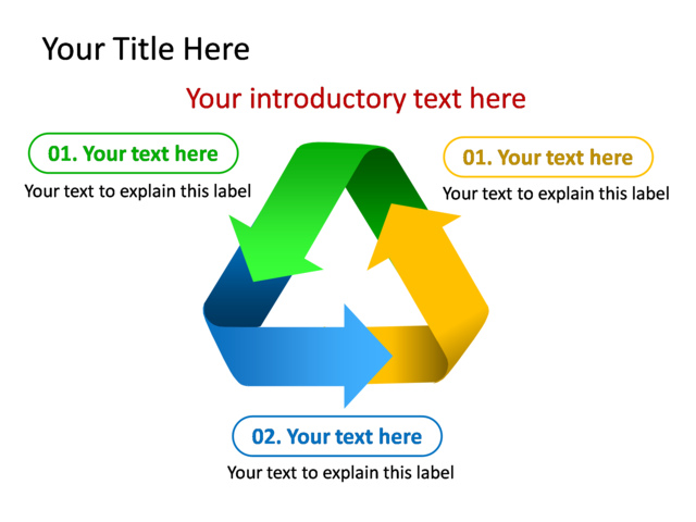 PowerPoint Slide - diagram-arrow-multicolor-3-arrows-tg-221