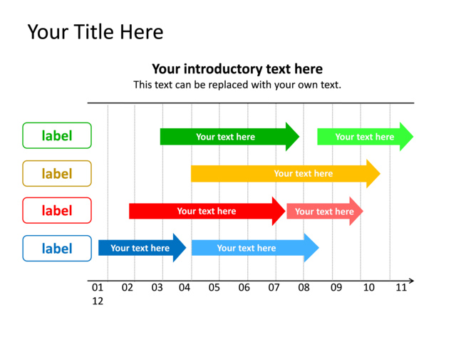 PowerPoint Slide - diagram-arrow-multicolor-4-arrows-tg-373
