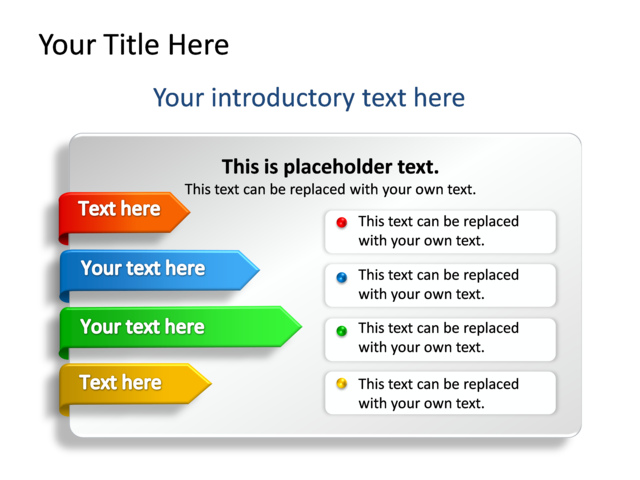PowerPoint Slide - diagram-arrow-multicolor-4-arrows-tg-496