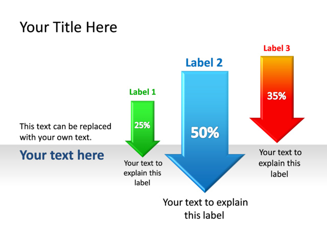 PowerPoint Slide - diagram-arrows-multicolor-3-arrows-tg-101