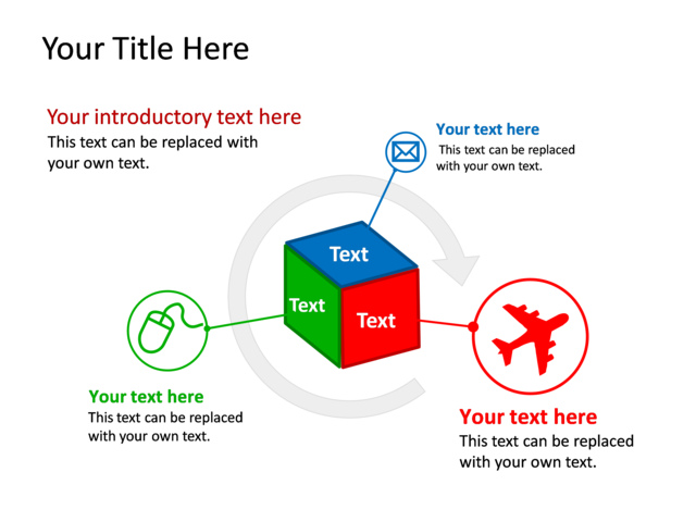 PowerPoint Slide - diagram-box-multicolor-3-sections-tg-346
