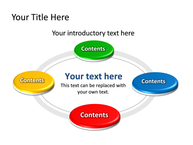 PowerPoint Slide - diagram-circle-multicolor-4-circles-tg-432