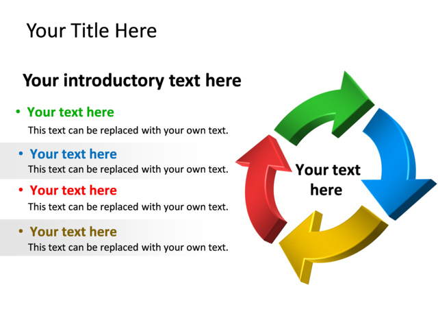 PowerPoint Slide - diagram-cycle-multicolor-4-arrows-tg-446