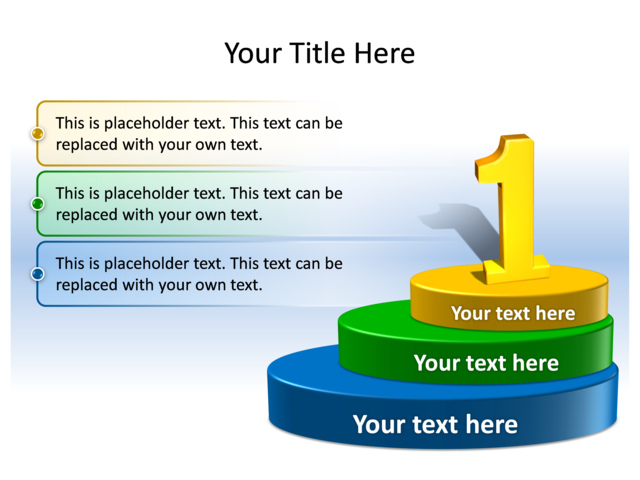 PowerPoint Slide - diagram-cylinder-3d-multicolor-3-stages-tg-136