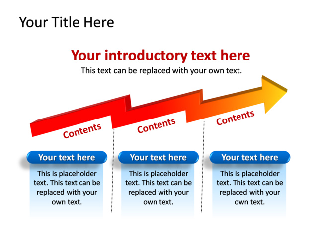 PowerPoint Slide - diagram-growth-blue-1-arrow-tg-256