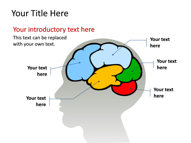 PowerPoint Slide - diagram-mind-map-multicolor-5-sections-tg-460