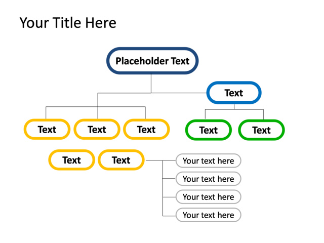 PowerPoint Slide - diagram-organization-multicolor-9-departments-tg-247