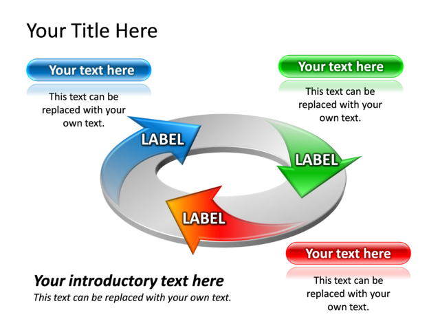 PowerPoint Slide - diagram-process-multicolor-3-arrows-tg-465