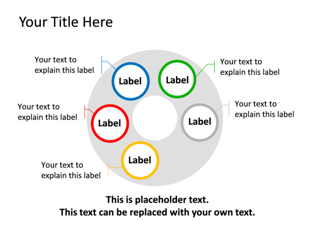 PowerPoint Slide - diagram-process-multicolor-5-circles-tg-306