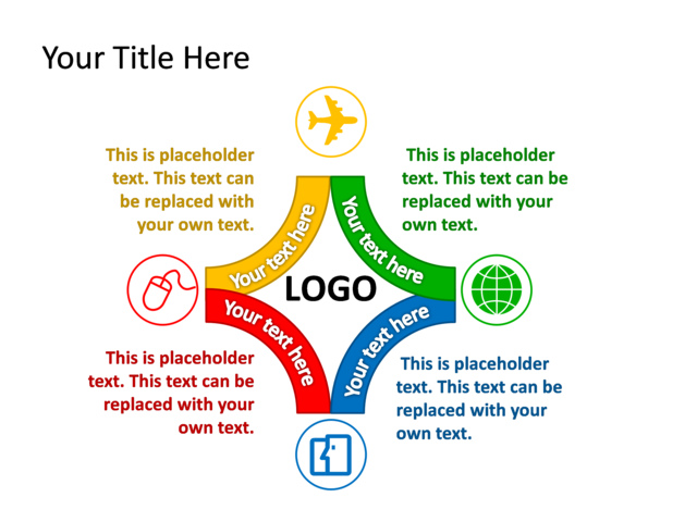 PowerPoint Slide - diagram-sections-multicolor-4-sections-tg-180