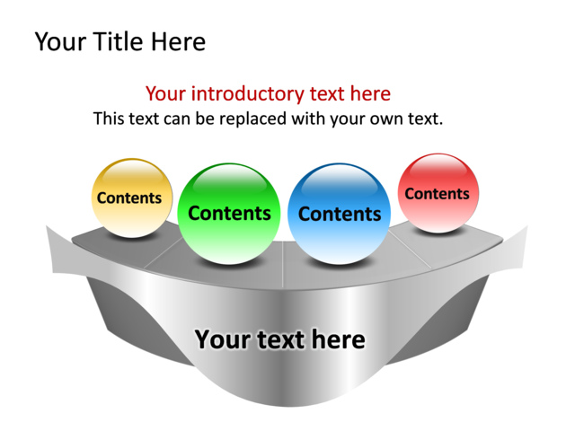 PowerPoint Slide - diagram-sphere-3d-multicolor-4-circles-tg-431