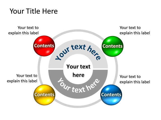 PowerPoint Slide - diagram-sphere-3d-multicolor-4-spheres-tg-441