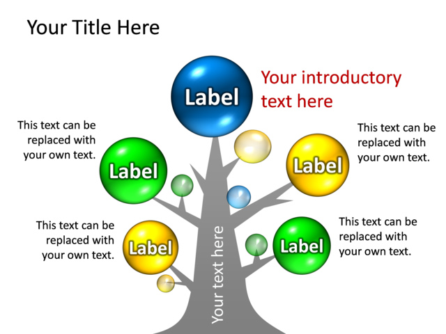 PowerPoint Slide - diagram-sphere-3d-multicolor-5-spheres-tg-444