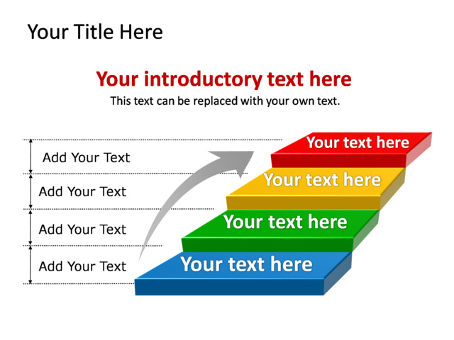 PowerPoint Slide - diagram-steps-3d-multicolor-4-steps-tg-255