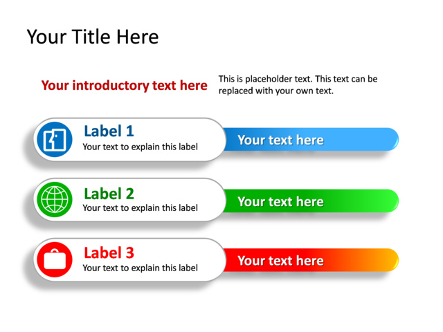 PowerPoint Slide - diagram-text-box-multicolor-3-boxes-tg-200