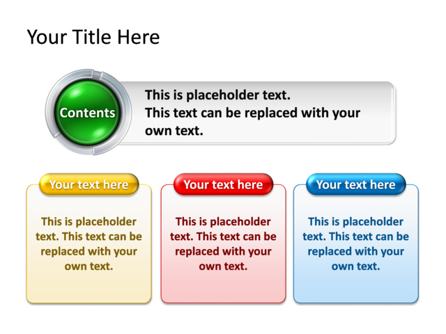 PowerPoint Slide - diagram-text-box-multicolor-3-text-boxes-tg-128