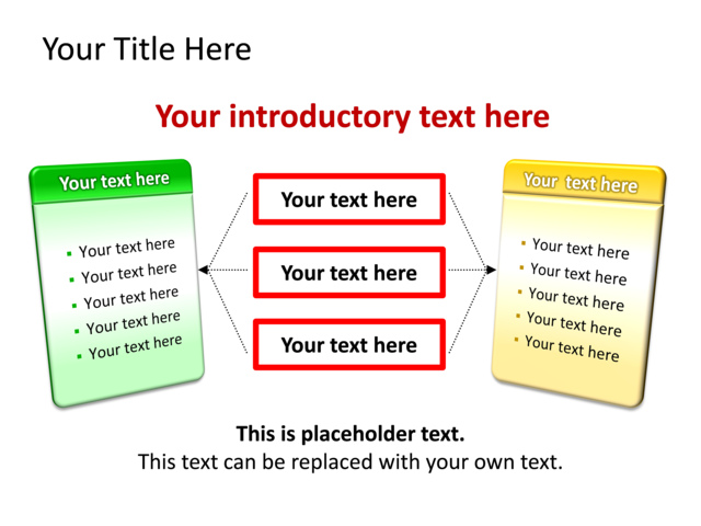PowerPoint Slide - diagram-text-box-multicolor-5-text-boxes-tg-249